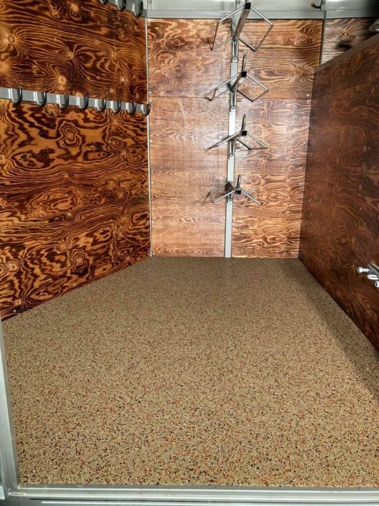 Hoofgrip Flooring inside Custom Tackroom
